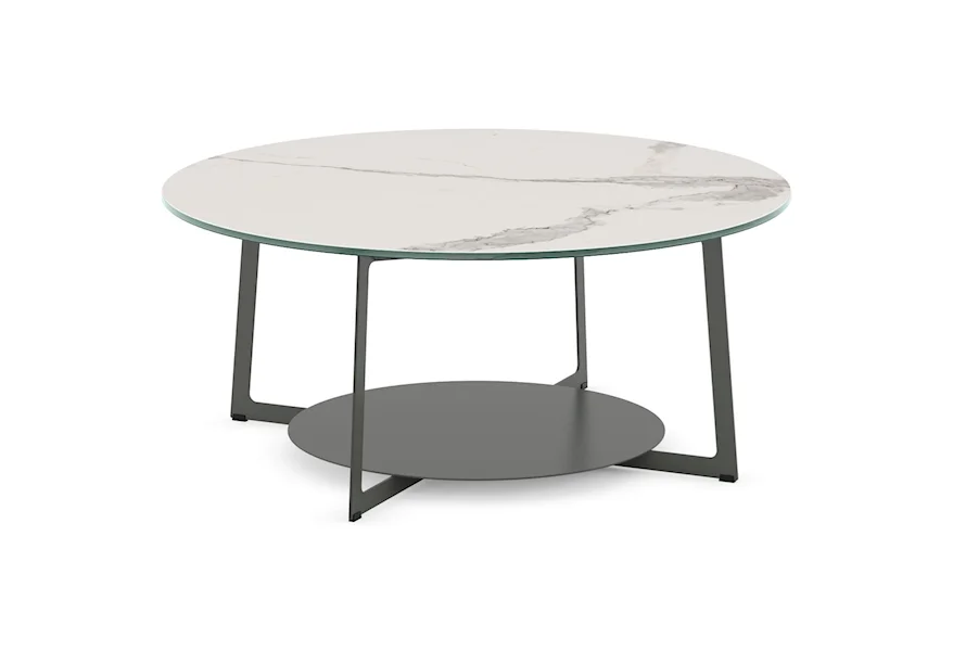 Urban Round Malloy Coffee Table by Amisco at Esprit Decor Home Furnishings